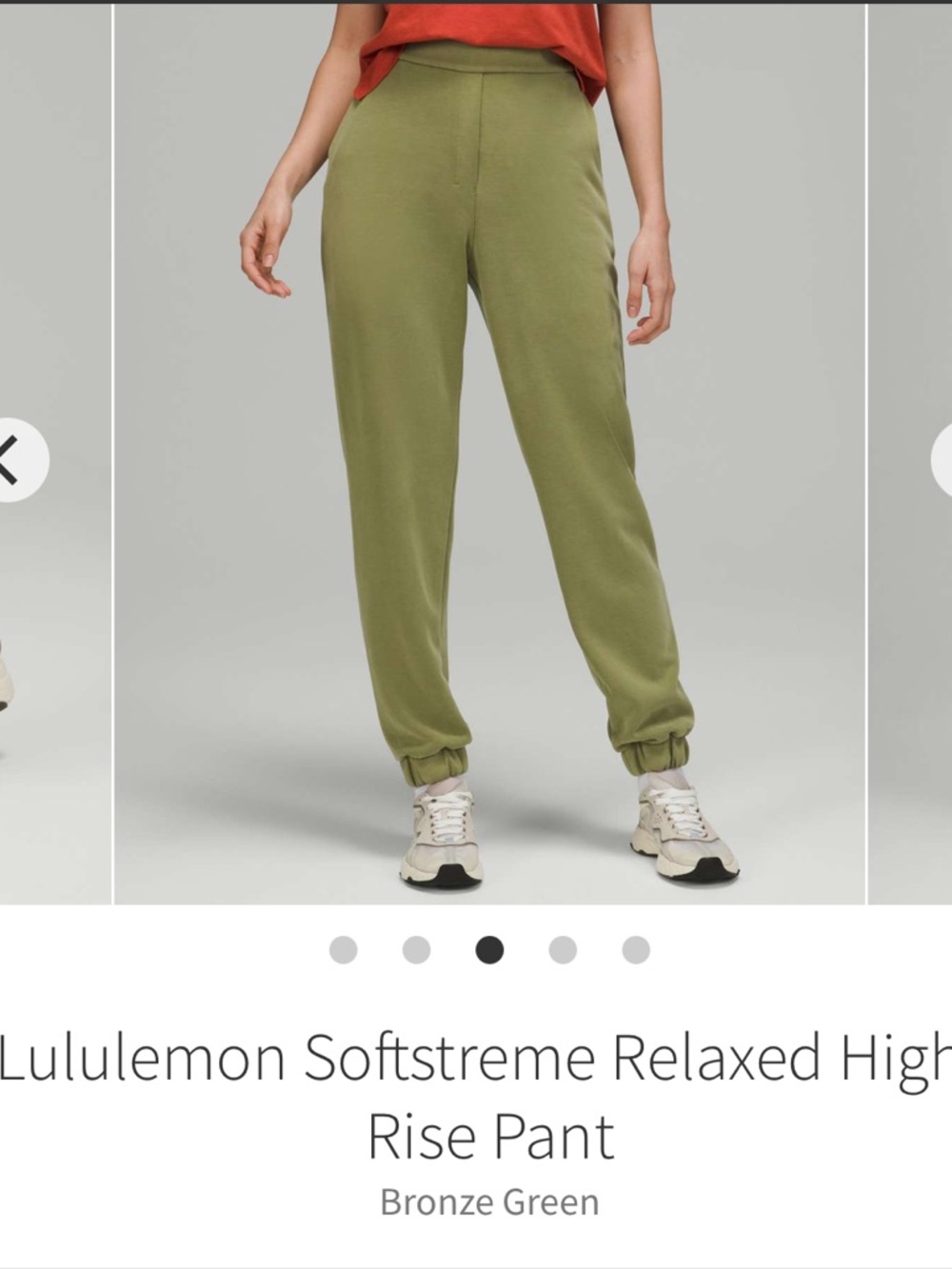 lululemon athletica Softstreme Relaxed High-Rise Pant - Bronze Green